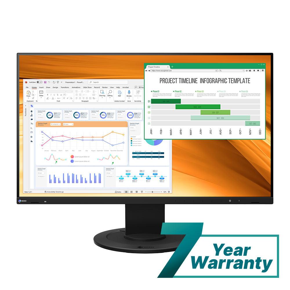 EIZO FlexScan EV2400R-BK