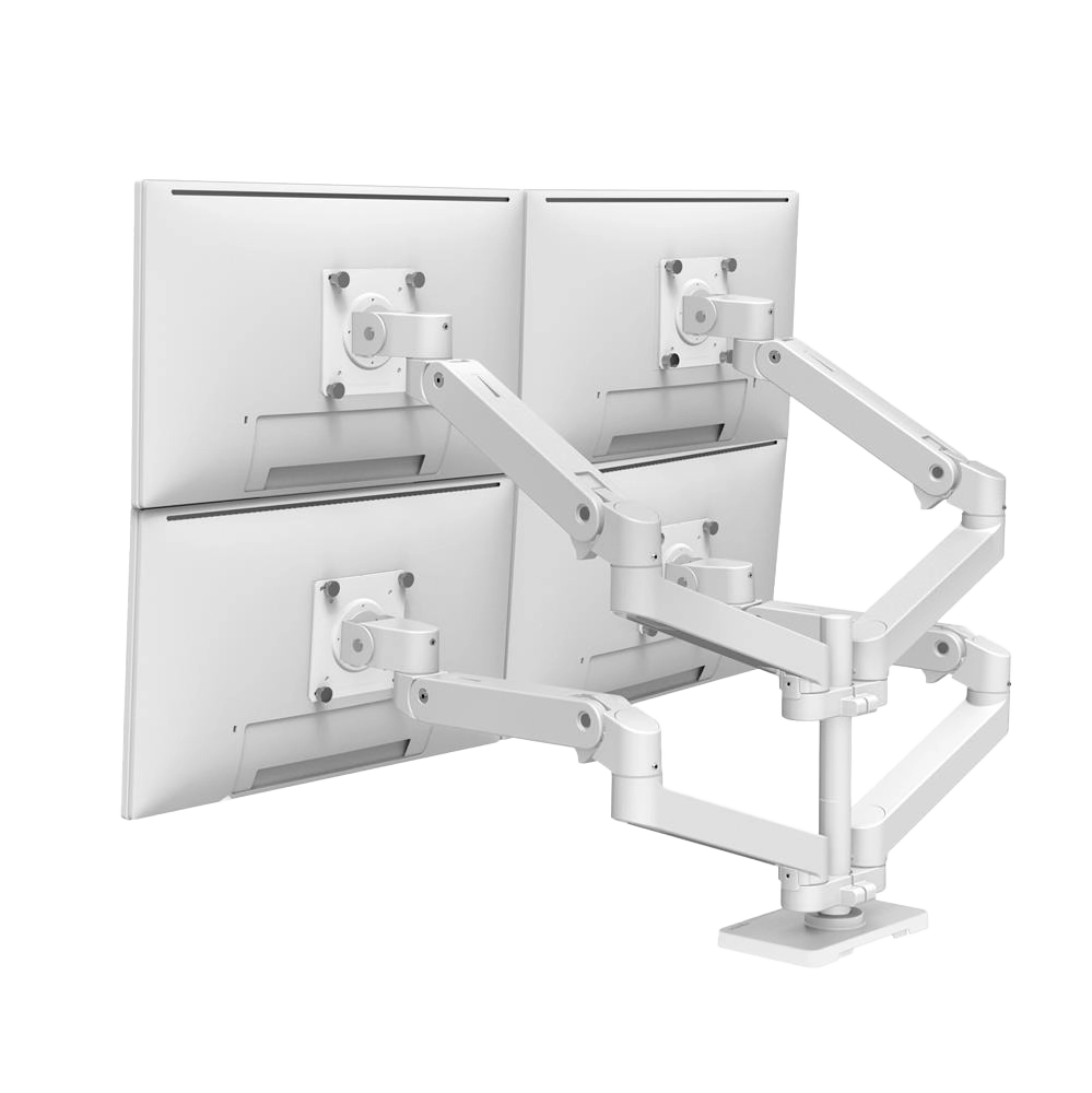 Ergotron LX Pro Desk Quad Arm White – ramię do 4 monitorów