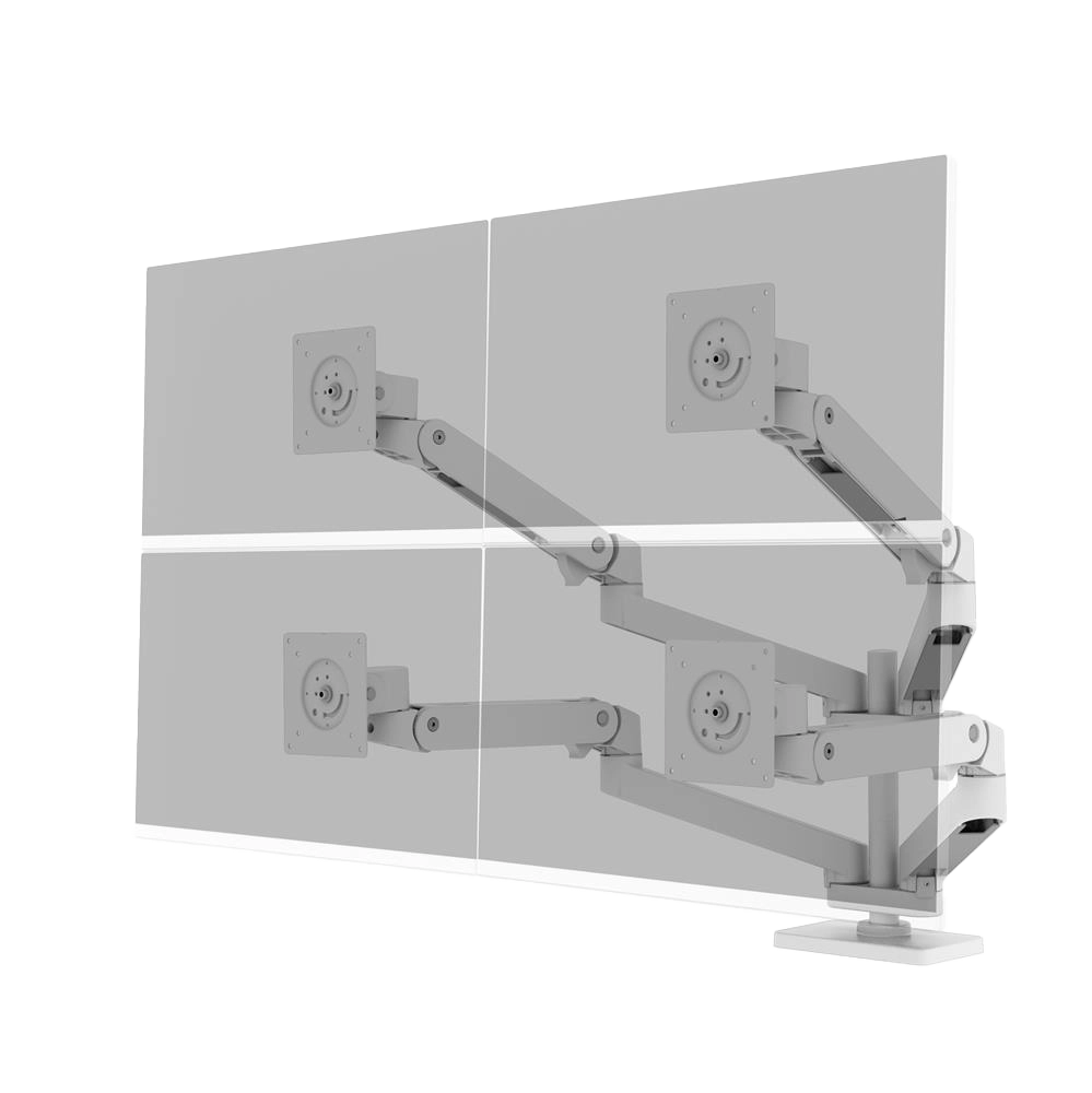 Ergotron LX Pro Desk Quad Arm White – ramię do 4 monitorów