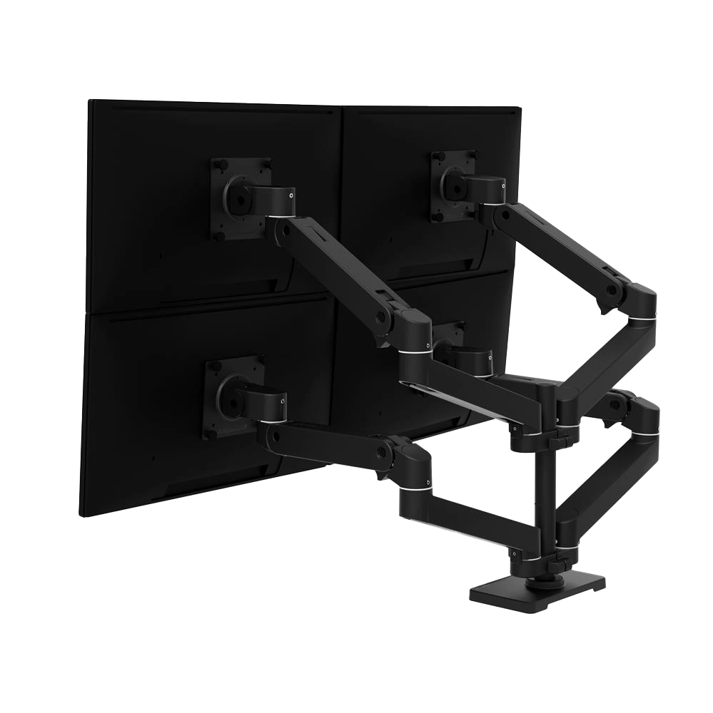 Ergotron LX Pro Desk Quad Arm Black – ramię do 4 monitorów