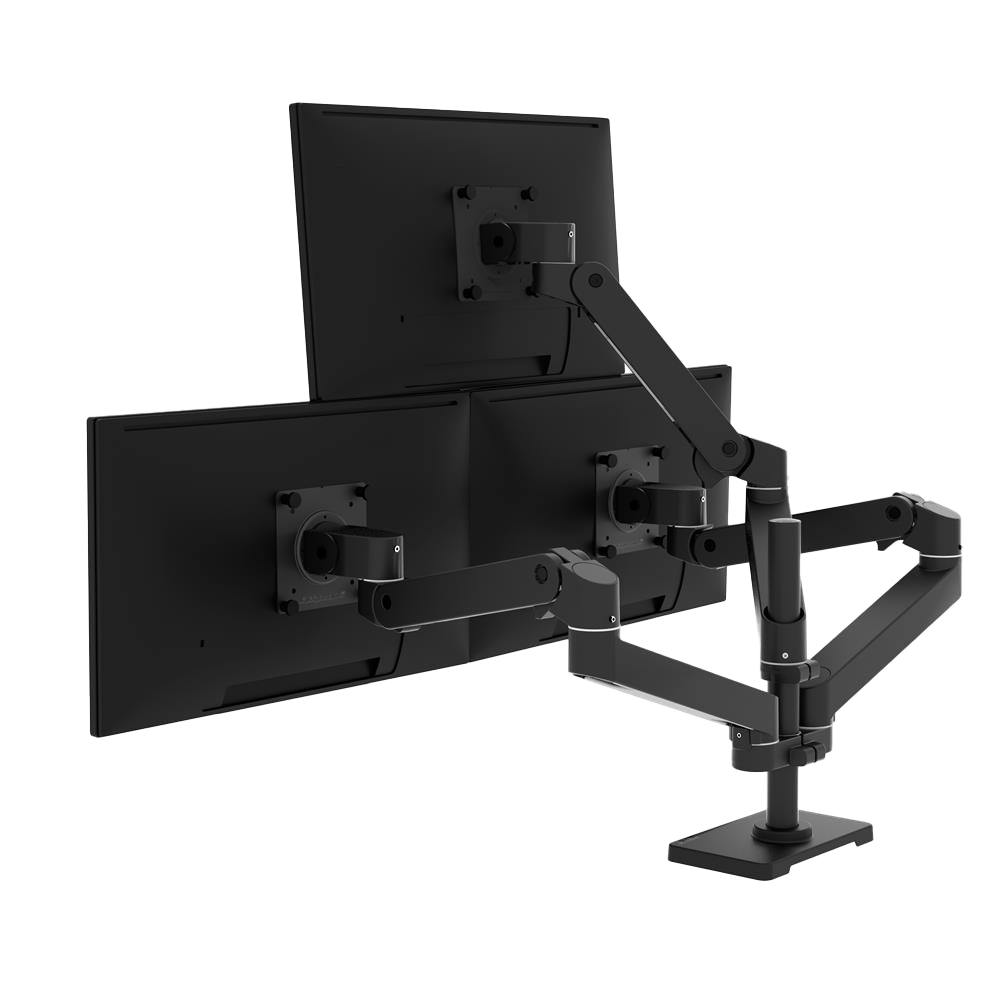 Ergotron LX Pro Desk Triple Arm Black – ramię do 3 monitorów