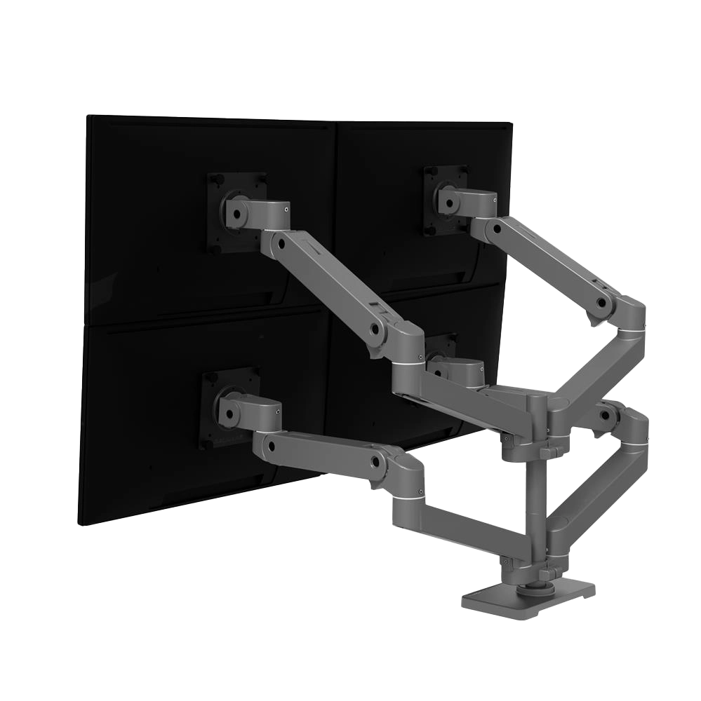 Ergotron LX Pro Desk Quad Arm Dark Grey – ramię do 4 monitorów