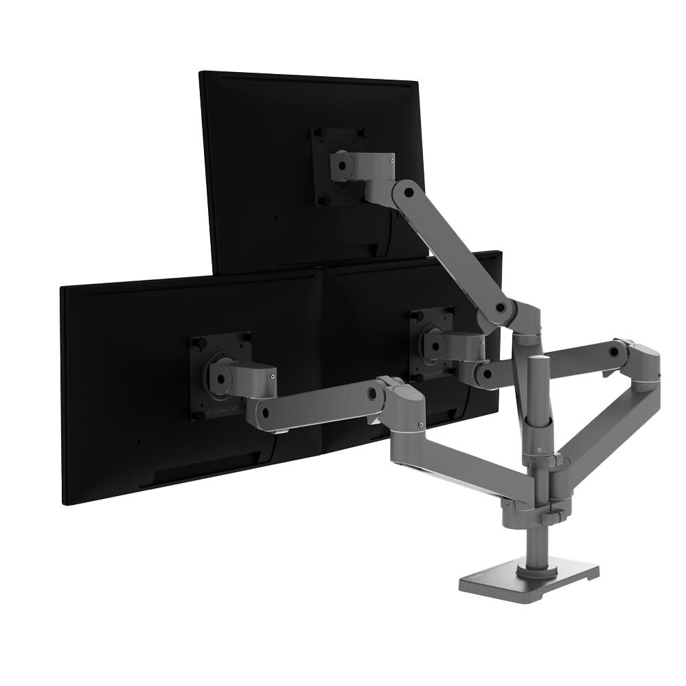 Ergotron LX Pro Desk Triple Arm Drak Grey – ramię do 3 monitorów