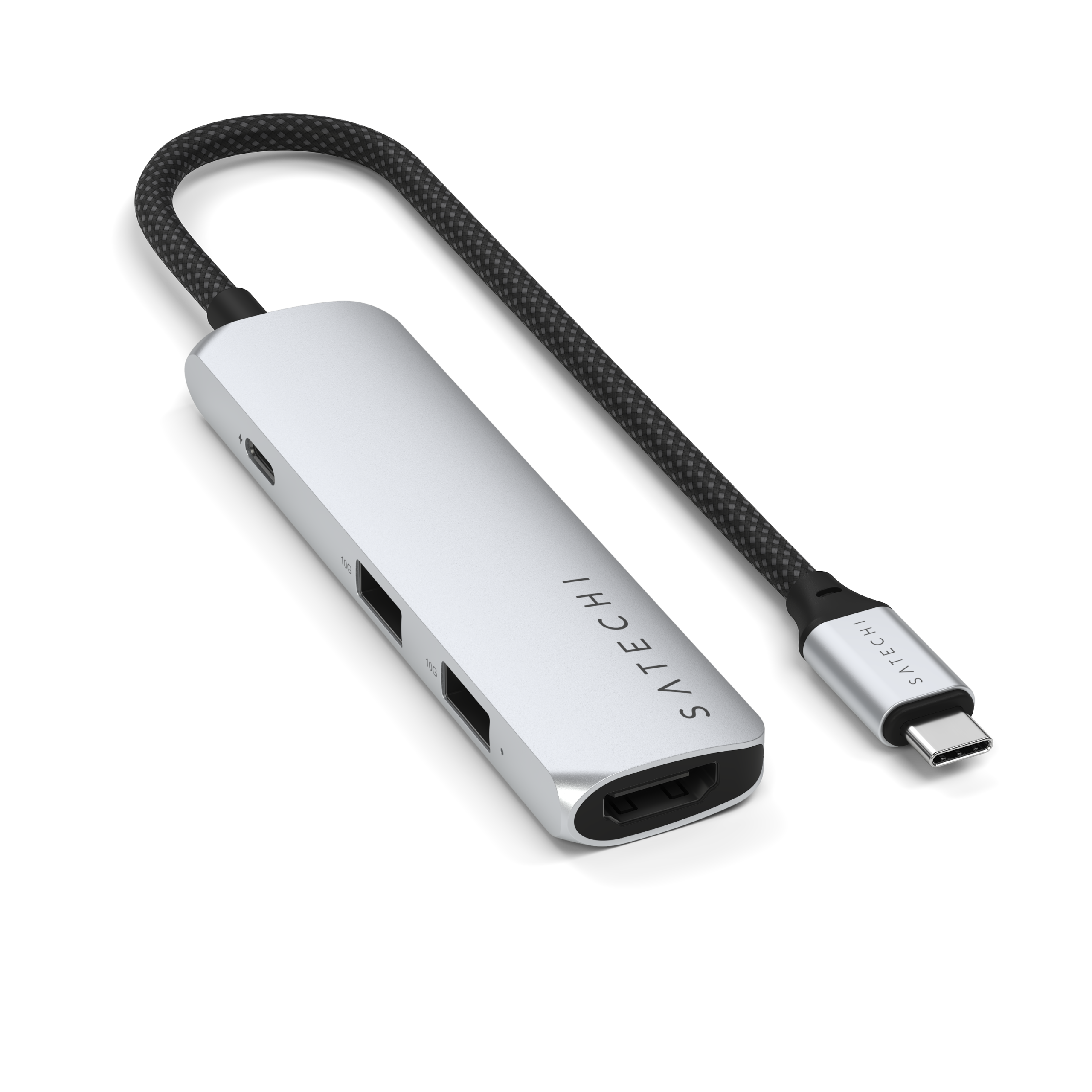 Satechi Adapter USB-C 4w1 z HDMI 4K (Silver)
