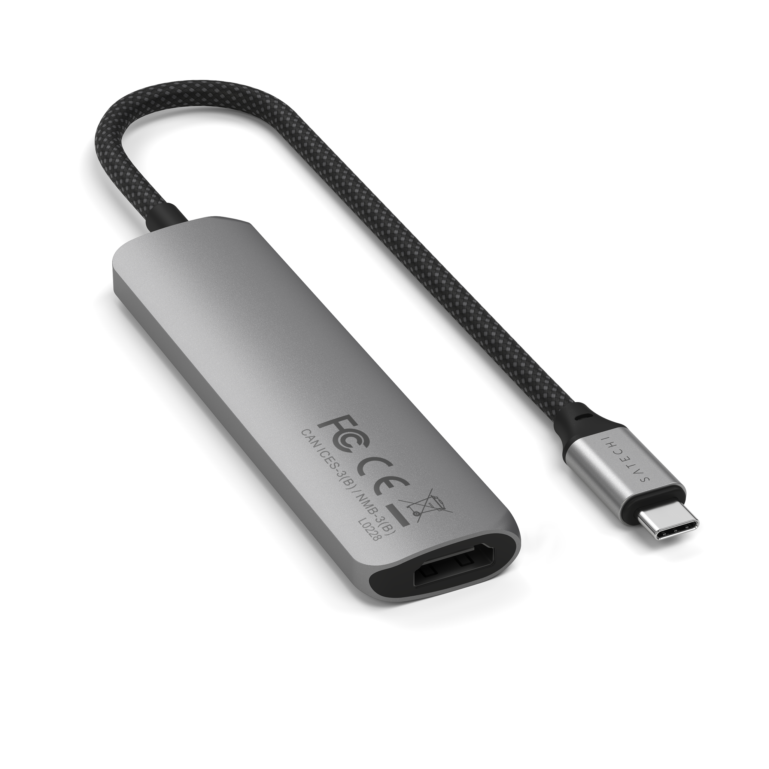 Satechi Adapter USB-C 4w1 z HDMI 4K (Space Gray)