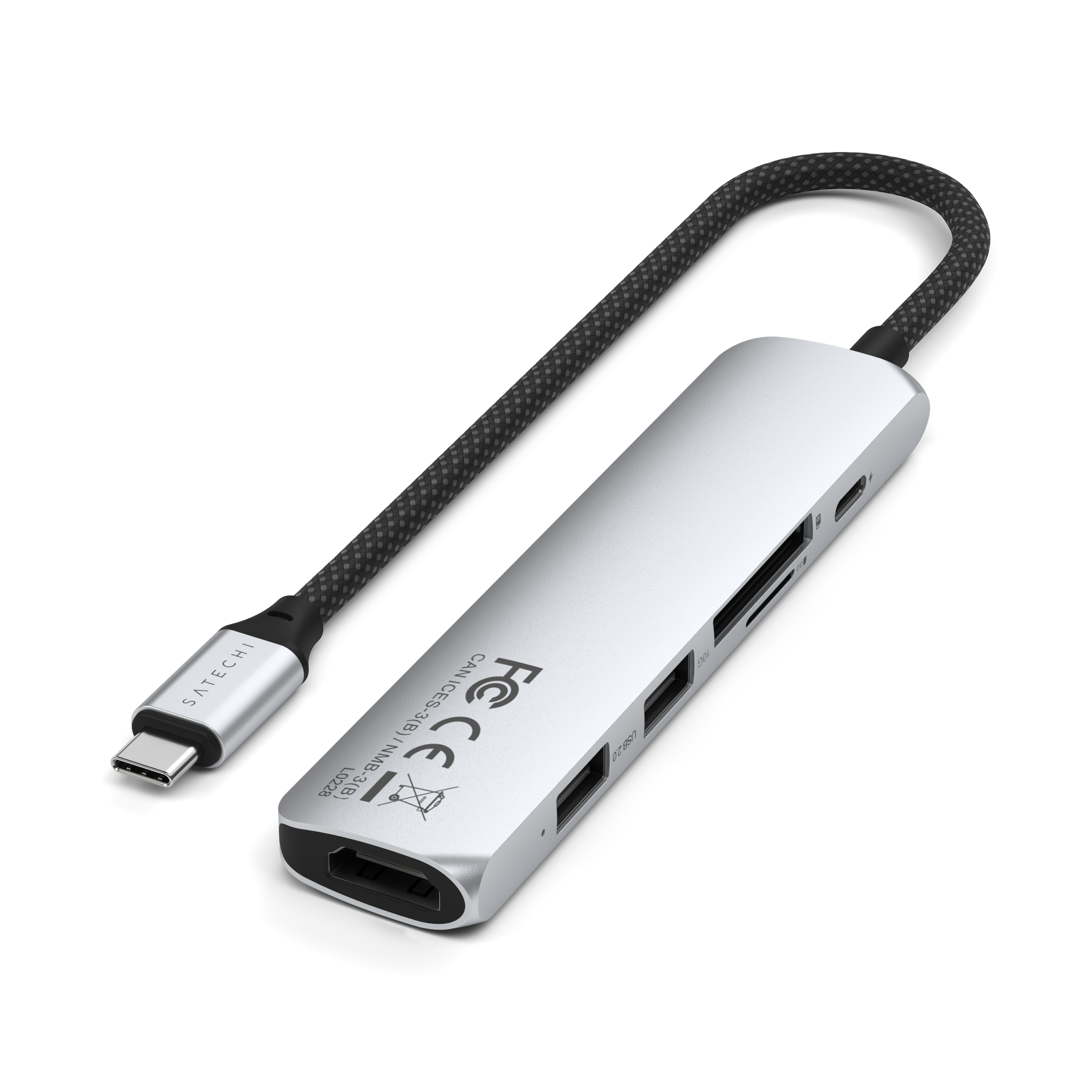 Satechi Adapter USB-C 6w1 z HDMI 4K (Silver)