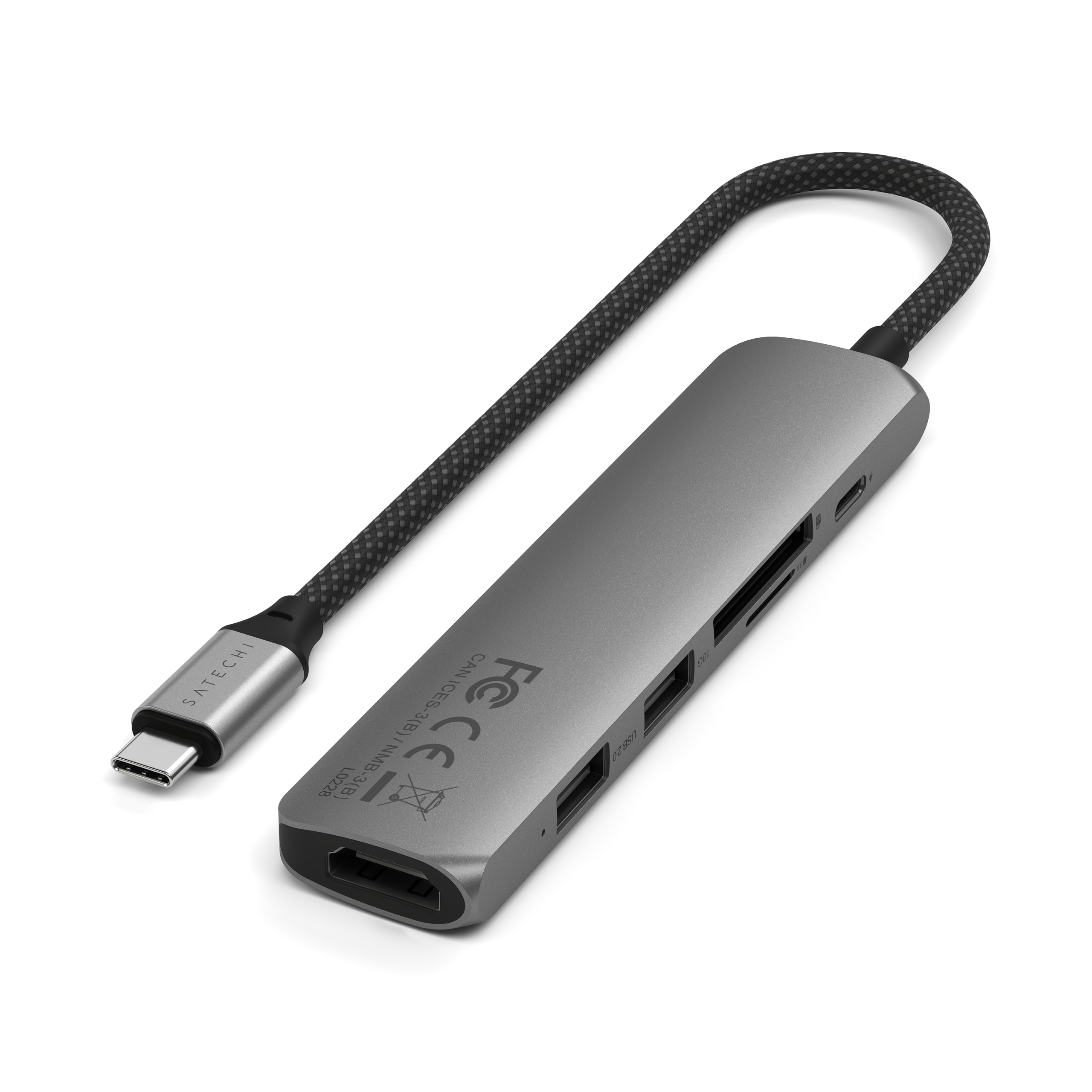 Satechi Adapter USB-C 6w1 z HDMI 4K (Space Gray)
