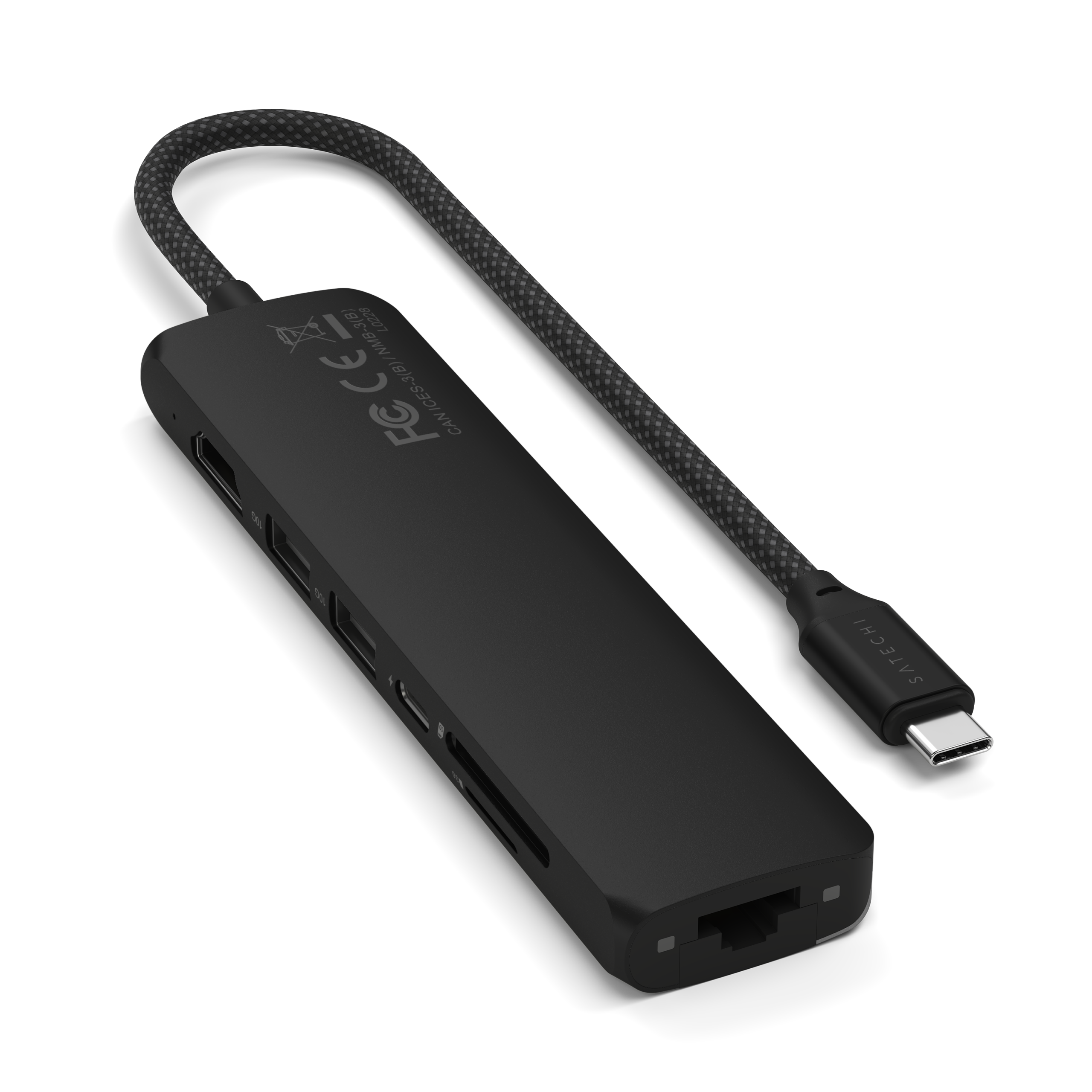 Satechi Adapter USB-C 7w1 z HDMI 4K i Ethernet (Black)