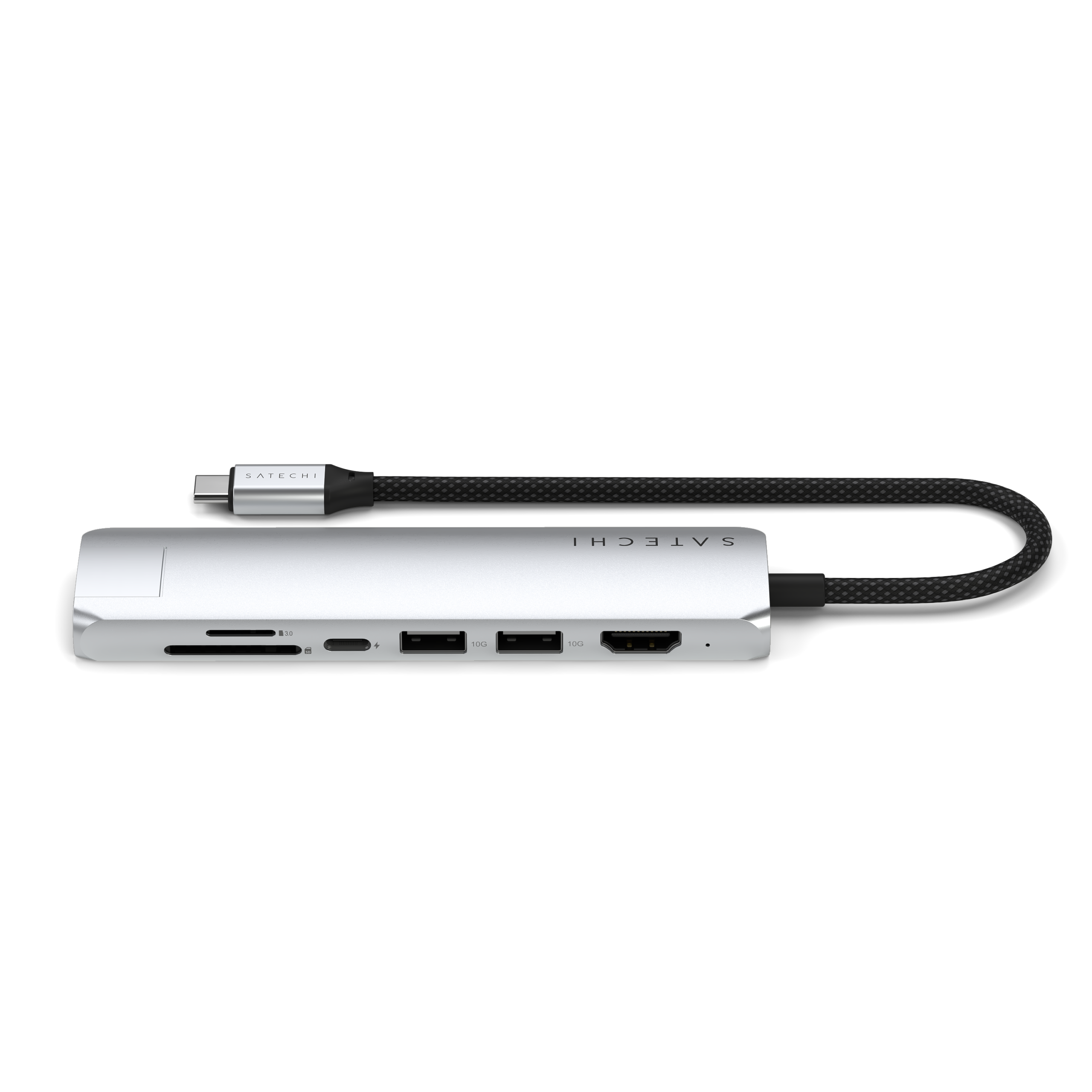 Satechi Adapter USB-C 7w1 z HDMI 4K i Ethernet (Silver)